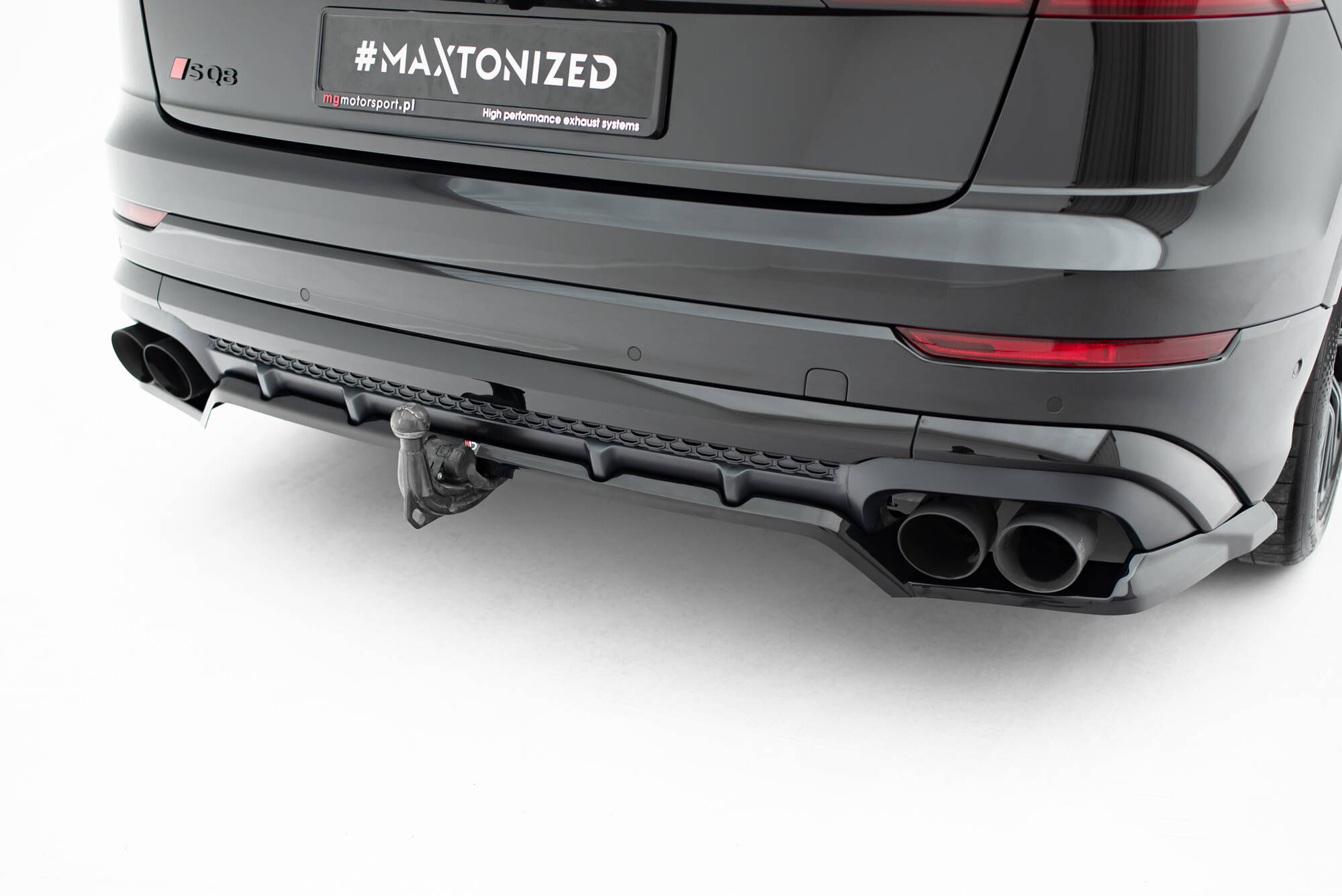 Rear Splitter (with vertical bars) V.2 Audi SQ8 / Q8 S-Line Mk1 Facelift - Image 5