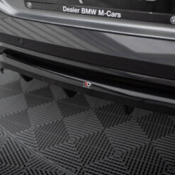 Alternative view of Rear Splitter (with vertical bars) V.2 BMW X6 M-Pack G06 Facelift