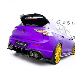 Rear Splitter (with vertical bars) V.2 Volkswagen Golf R Hatchback Mk8 / Mk8 Facelift