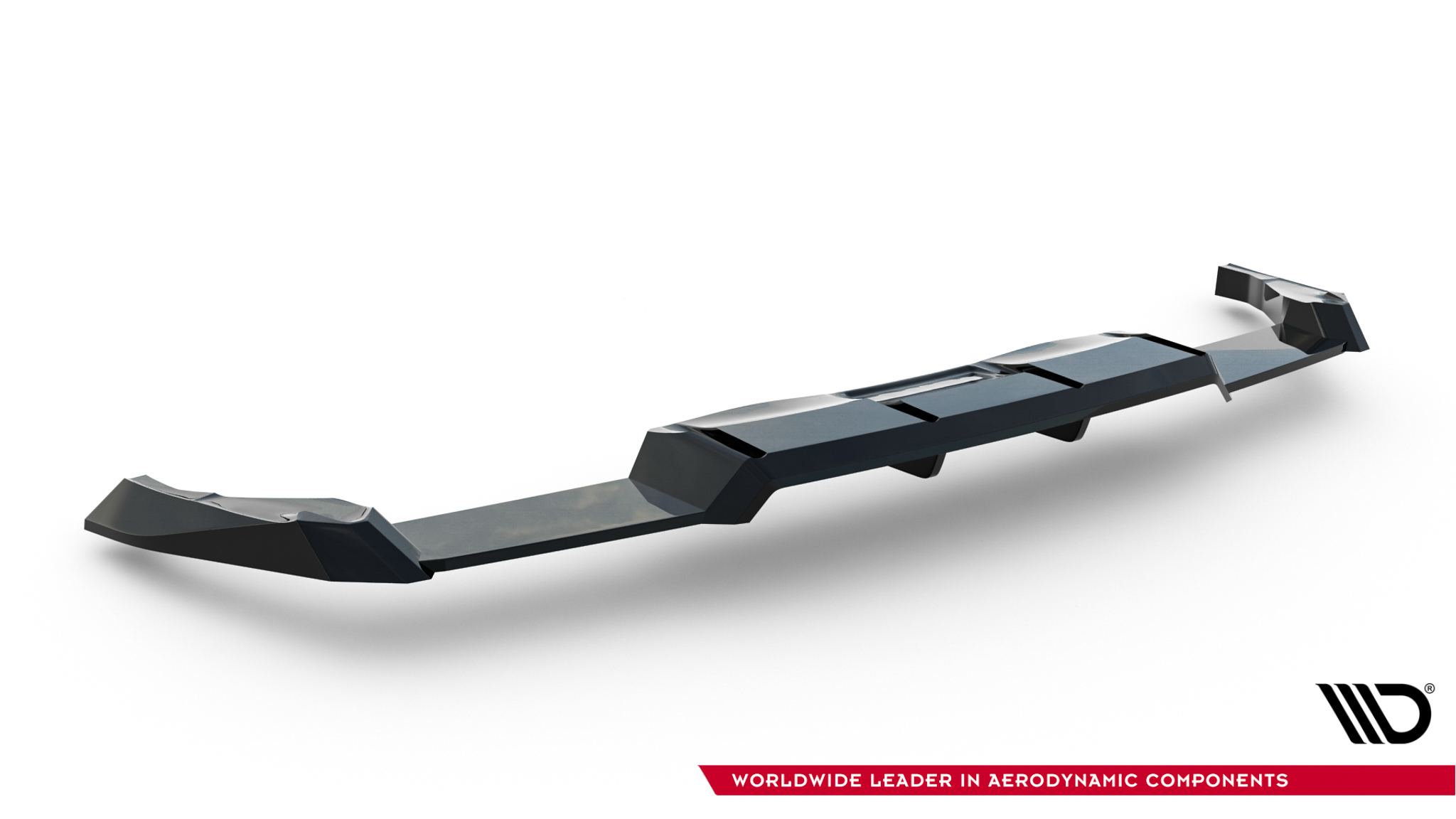 Rear Splitter (with vertical bars) V.2 Volkswagen Golf R Hatchback Mk8 / Mk8 Facelift - Image 6