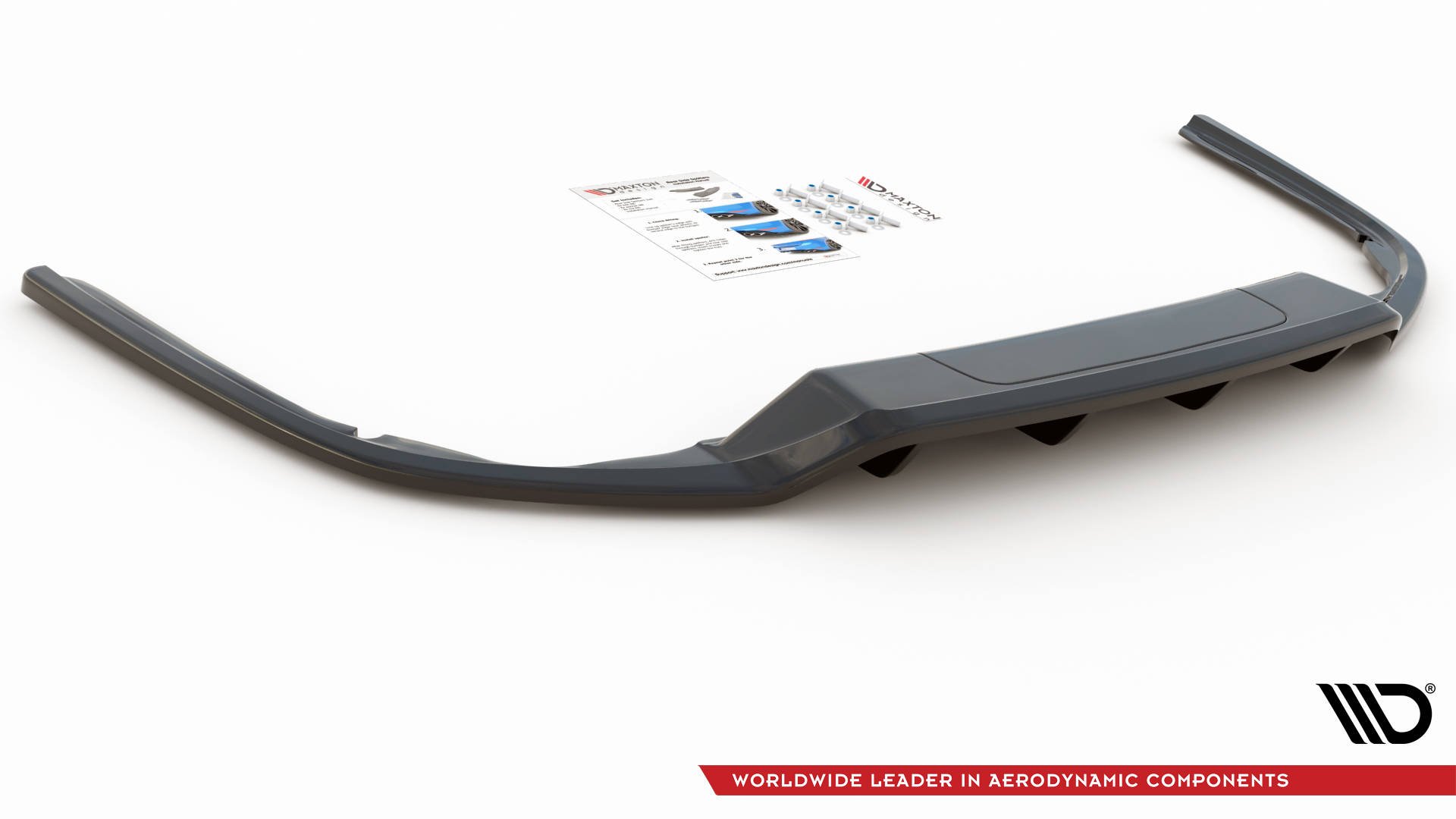 Rear Splitter (with vertical bars) Volkswagen Passat B8 - Image 4