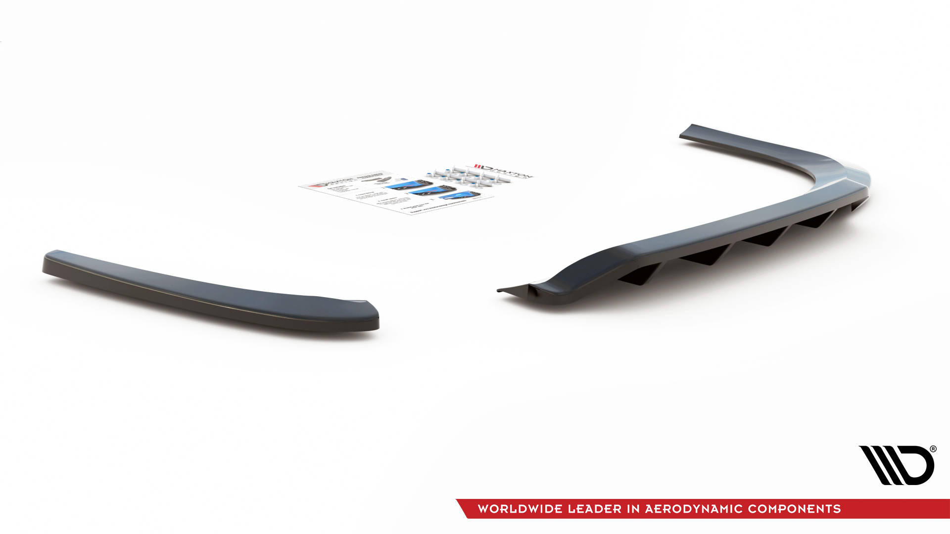 Rear Splitter (with vertical bars) Volkswagen Passat CC - Image 5