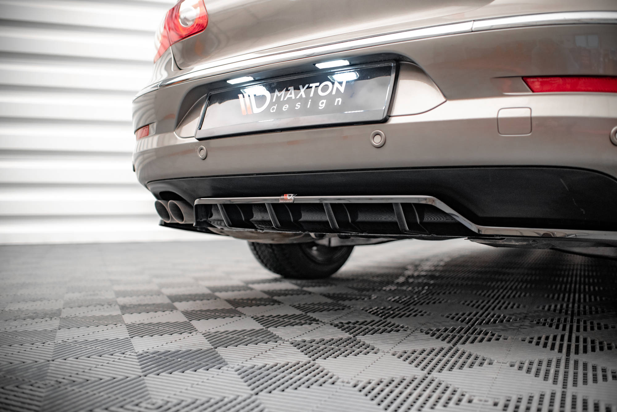 Rear Splitter (with vertical bars) Volkswagen Passat CC - Image 4