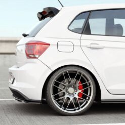 Alternative view of Rear Splitter (with vertical bars) Volkswagen Polo GTI / R-line Mk6