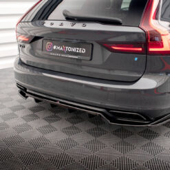 Alternative view of Rear Splitter (with vertical bars) Volvo V90 / S90 R-Design Mk2