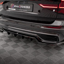 Alternative view of Rear Splitter (with vertical bars) Volvo XC60 R-Design Mk2 Facelift