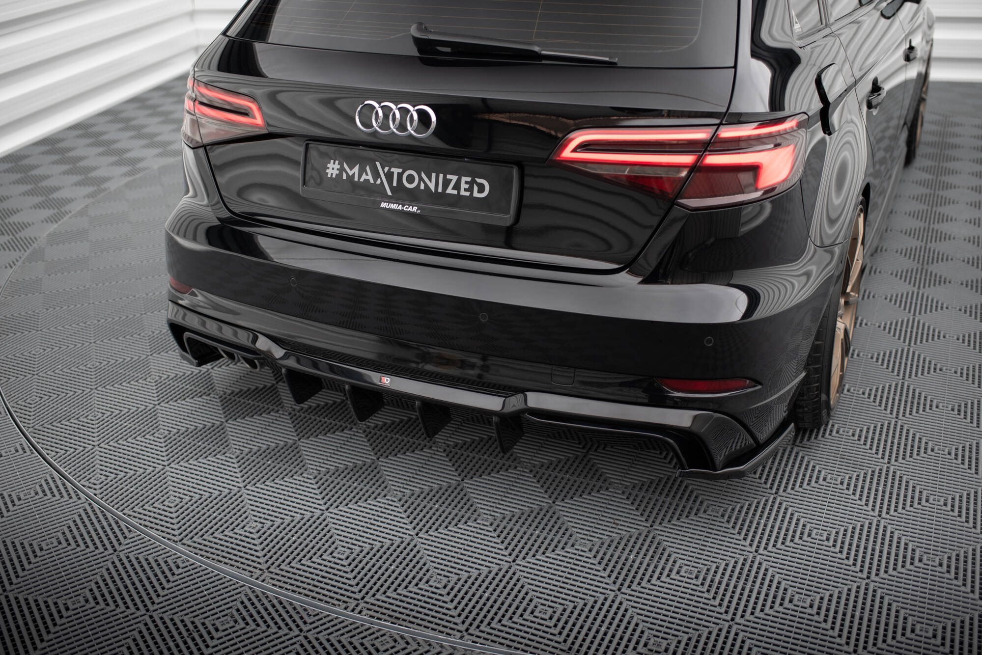 Rear Valance Audi A3 S-Line Sportback 8V Facelift (Version with dual exhausts on one side) - Image 2