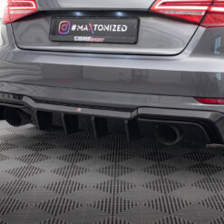 Alternative view of Rear Valance Audi A3 S-Line Sportback 8V Facelift (Version with single exhausts on both sides)