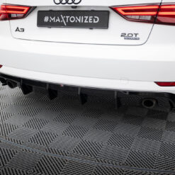 Alternative view of Rear Valance Audi A3 Sedan 8V Facelift  (Version with single exhaust tips on both sides)