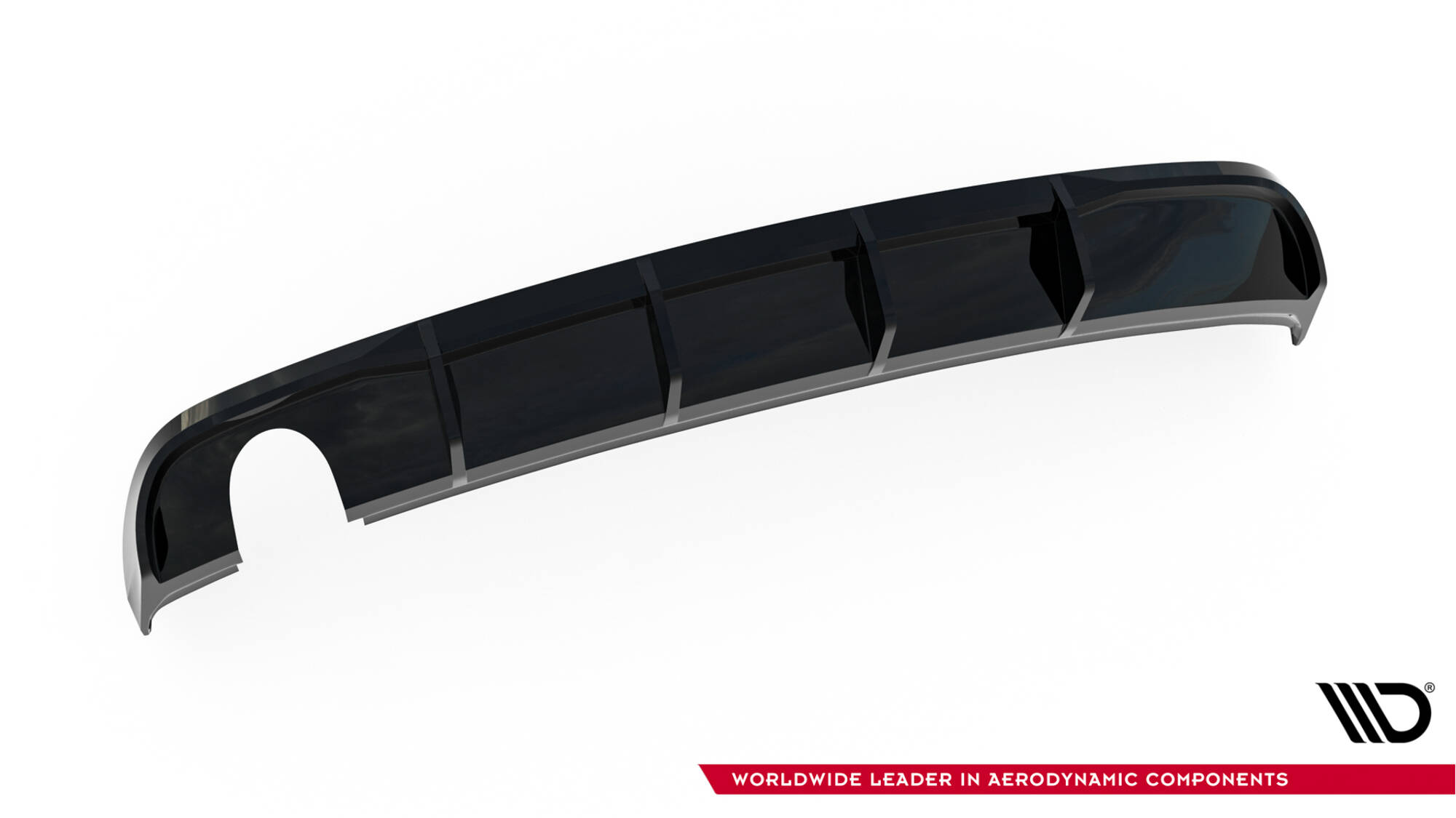 Rear Valance Audi A3 Sedan 8V Facelift (Version with single exhaust tips on one side) - Image 4