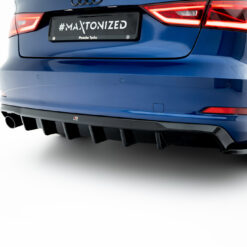 Alternative view of Rear Valance Audi A3 Sedan 8V (Version with single exhaust tips on one side)