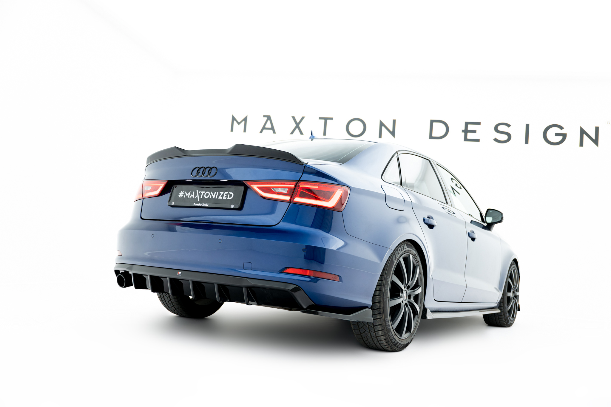 Rear Valance Audi A3 Sedan 8V (Version with single exhaust tips on one side)