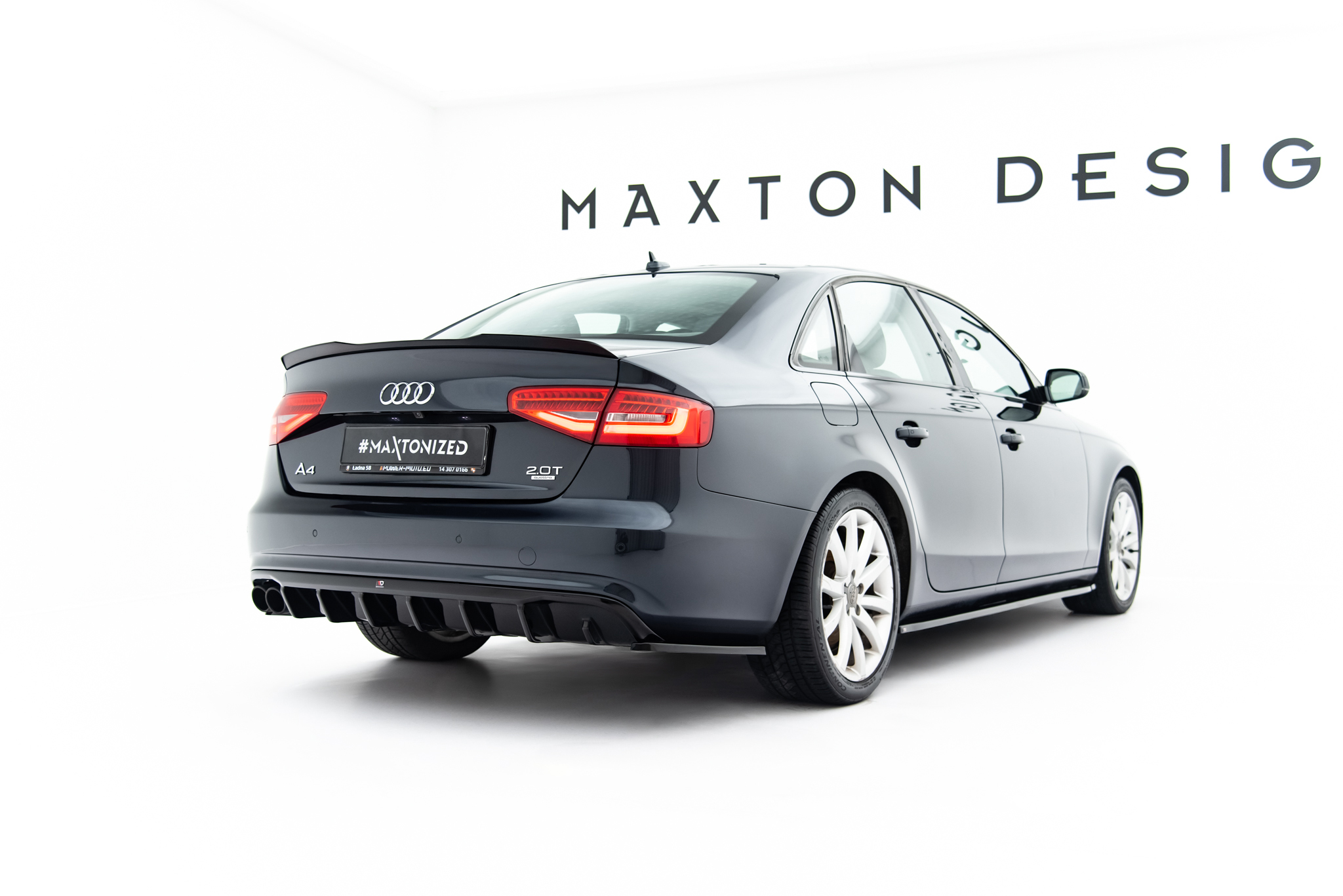 Rear Valance Audi A4 B8 Facelift (Single side dual exhaust version)