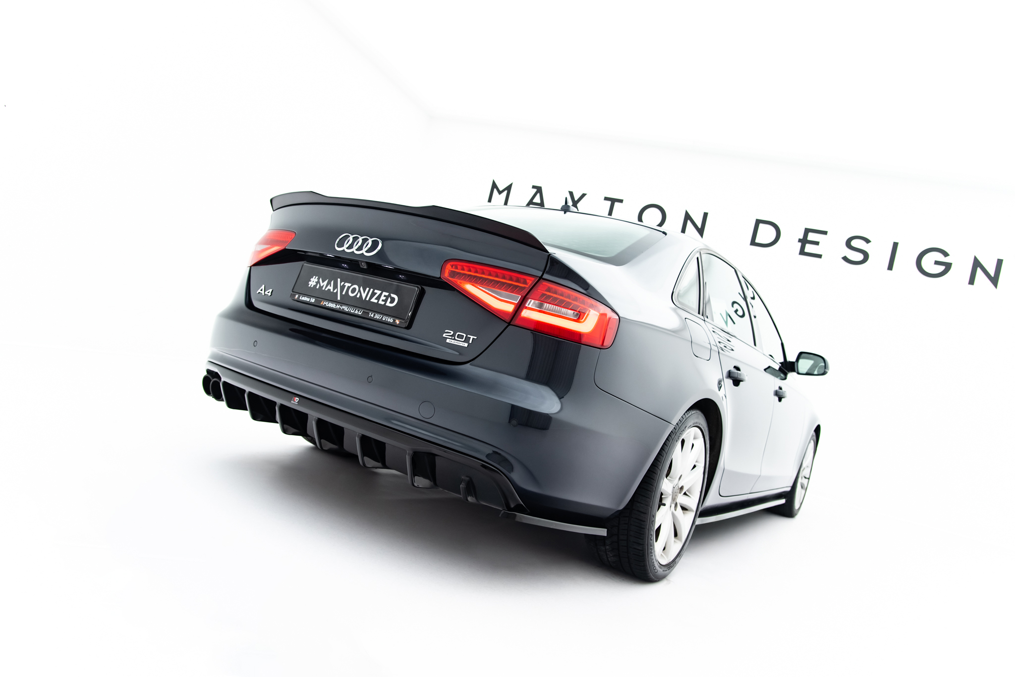 Rear Valance Audi A4 B8 Facelift (Single side dual exhaust version) - Image 2