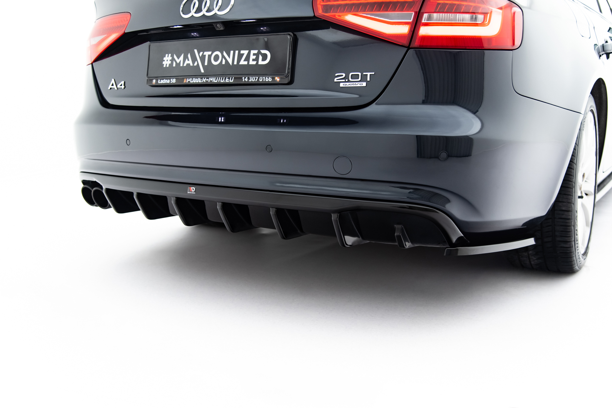 Rear Valance Audi A4 B8 Facelift (Single side dual exhaust version) - Image 4