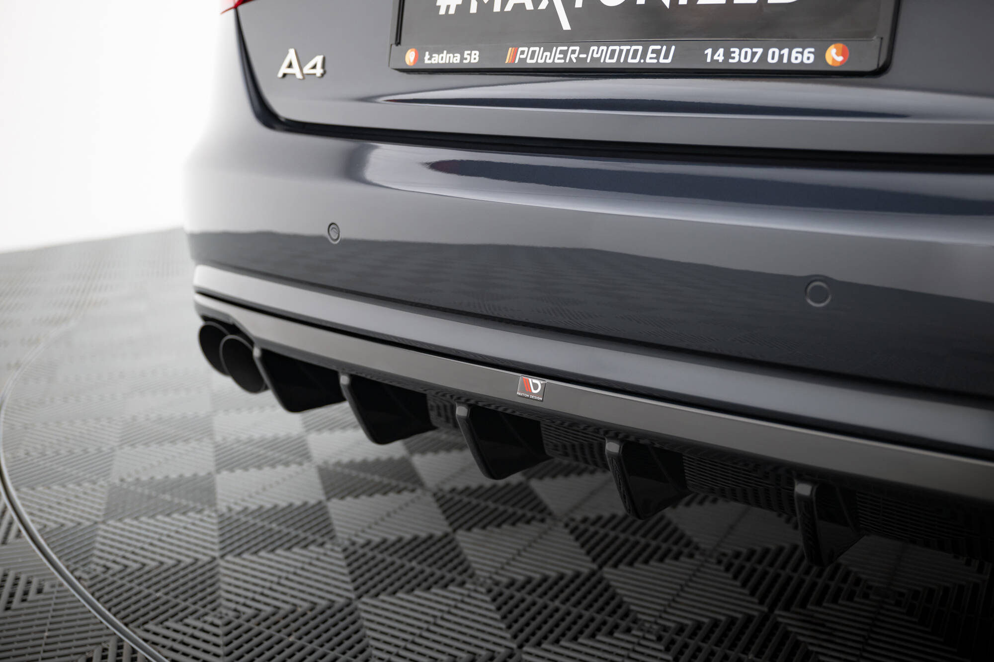 Rear Valance Audi A4 B8 Facelift (Version with dual exhausts on both sides) - Image 2
