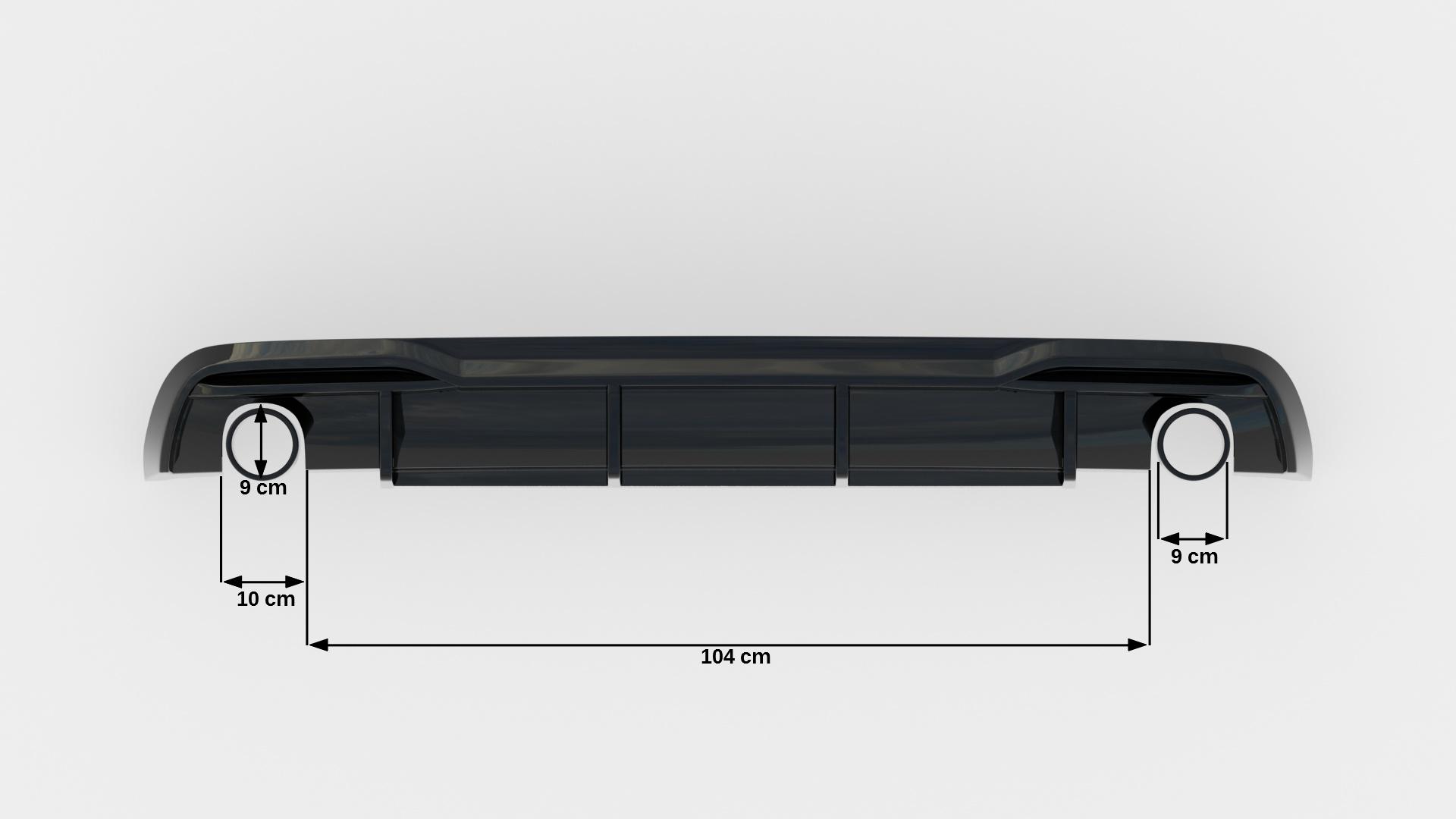 Rear Valance Audi A5 8T Facelift (Version with single exhausts on both sides) - Image 4