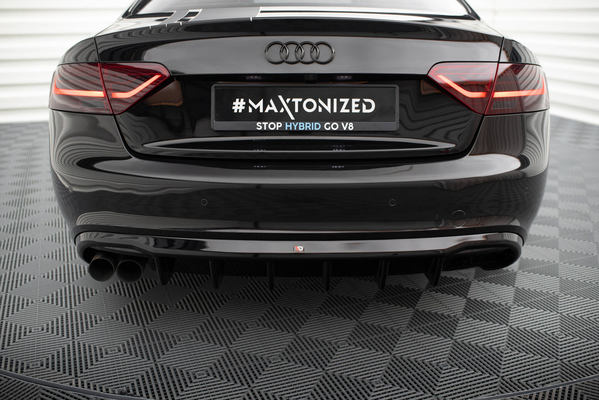 Rear Valance Audi A5 Coupe / Cabrio S-Line 8T (Single side dual exhaust version) - Image 4
