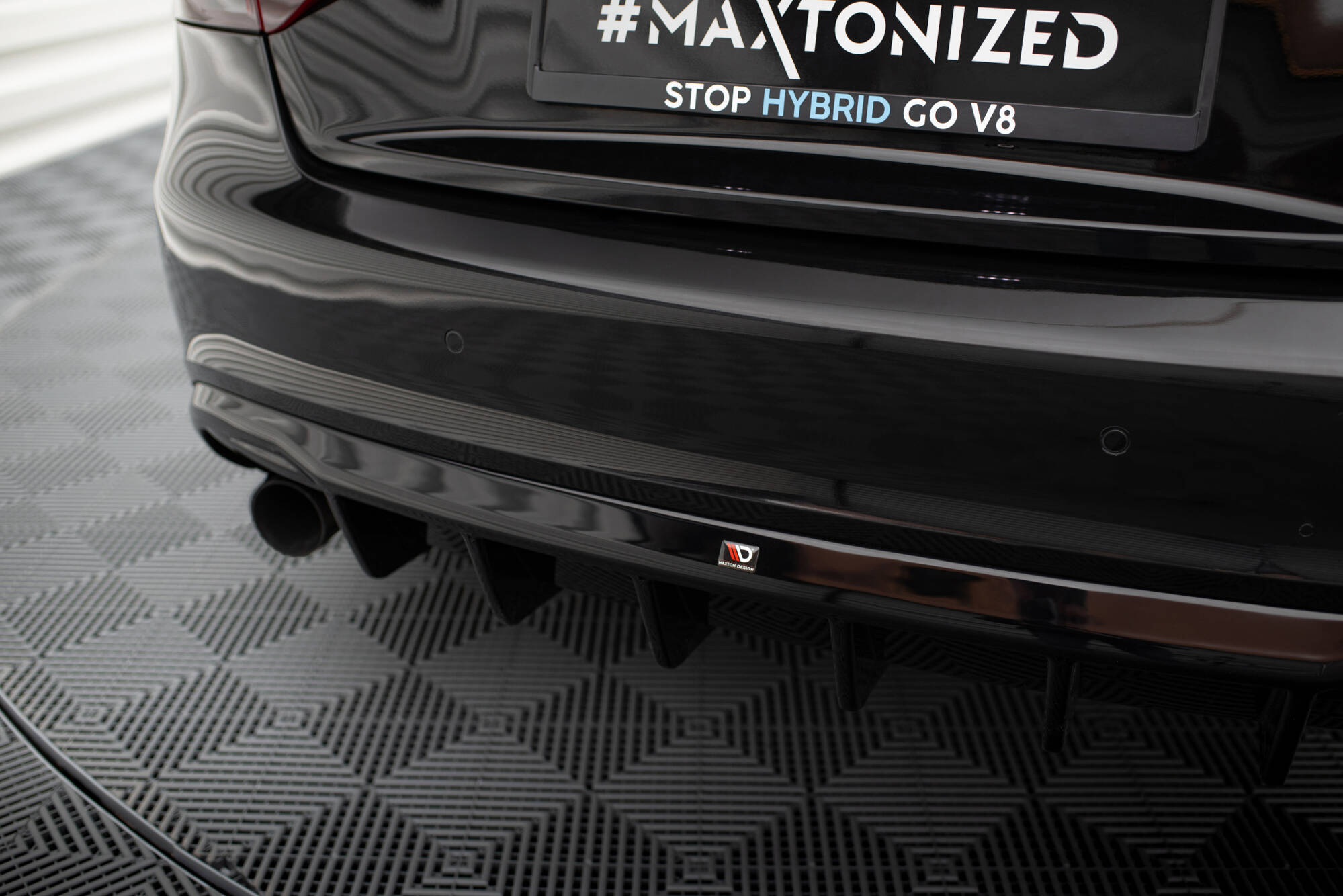 Rear Valance Audi A5 Coupe / Cabrio S-Line 8T (Version with single exhausts on both sides) - Image 4