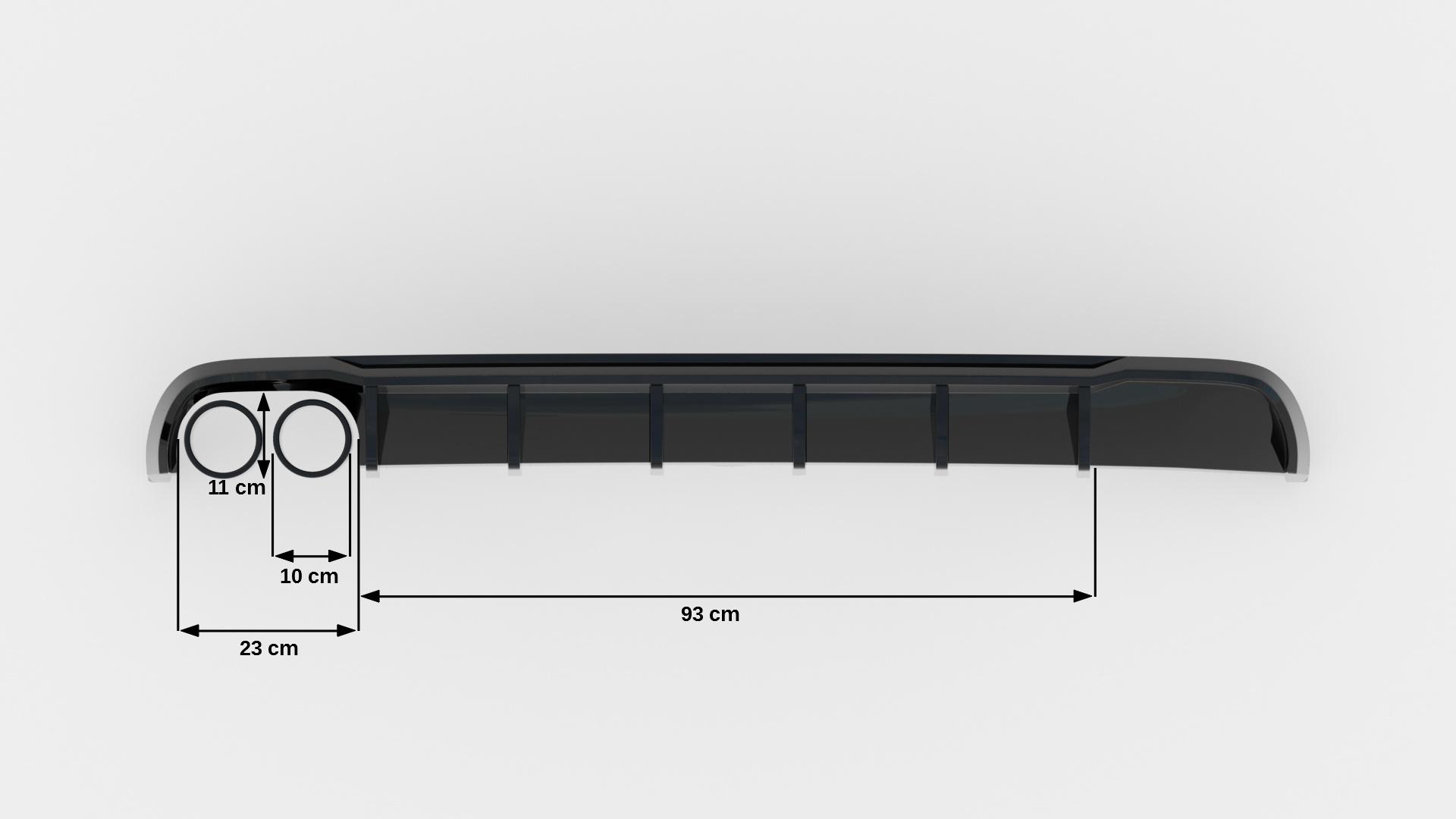 Rear Valance Audi A6 Sedan / Avant C7 (Single side dual exhaust version) - Image 5