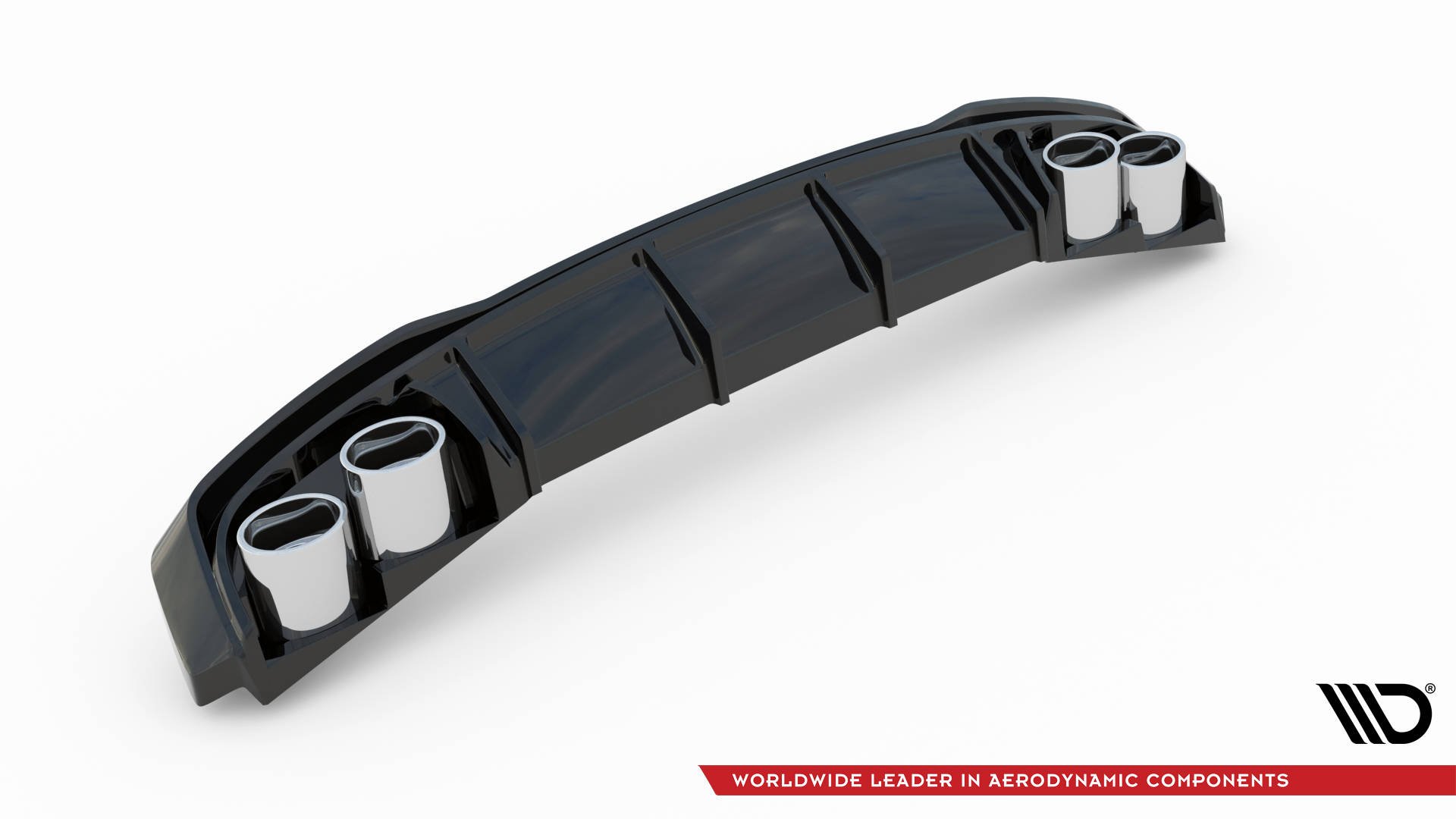Rear Valance + Exhaust Ends Imitation Audi A7 S-Line C8 / S7 C8 / C8 Facelift / S7 Facelift - Image 6