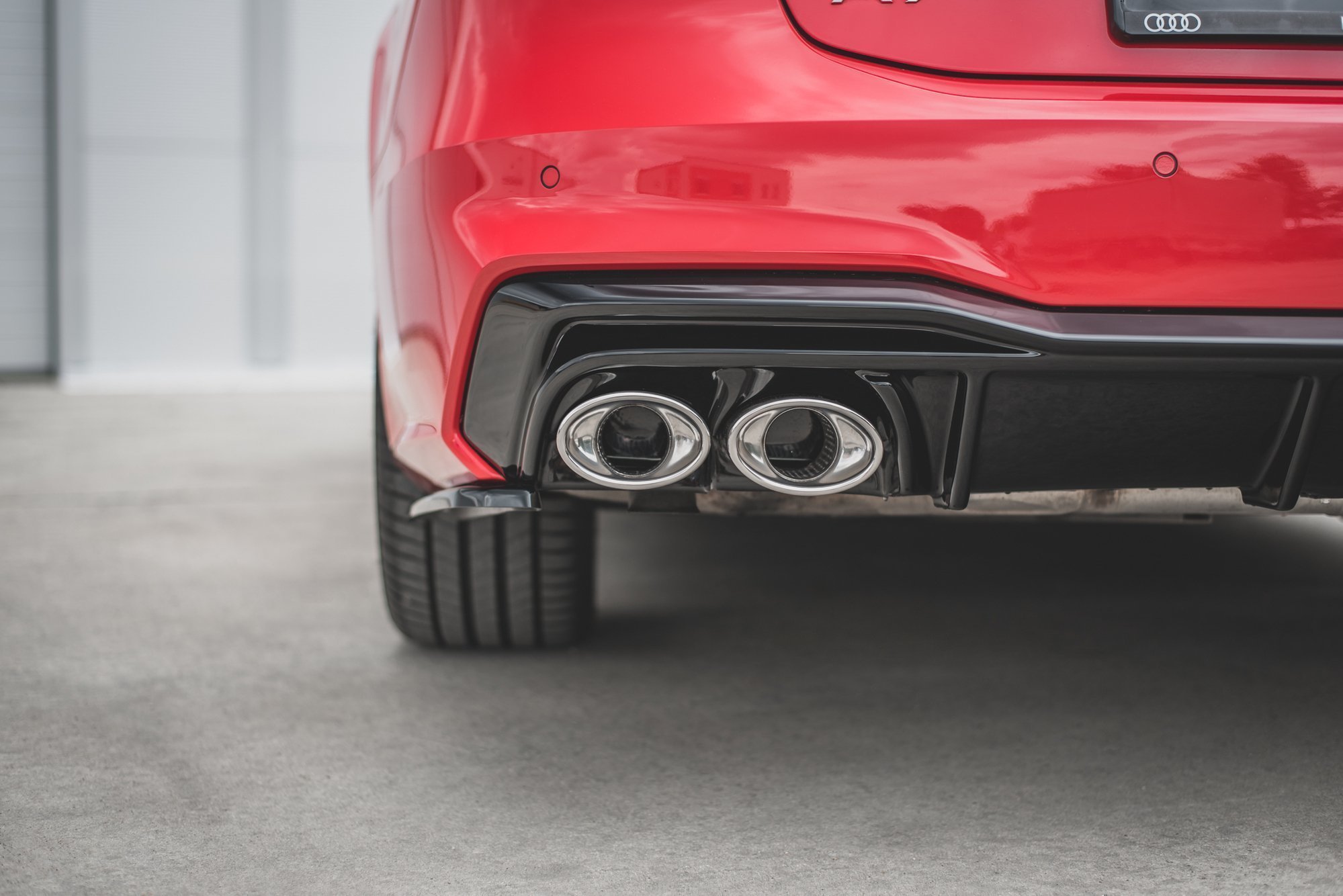 Rear Valance + Exhaust Ends Imitation Audi A7 S-Line C8 / S7 C8 / C8 Facelift / S7 Facelift - Image 4