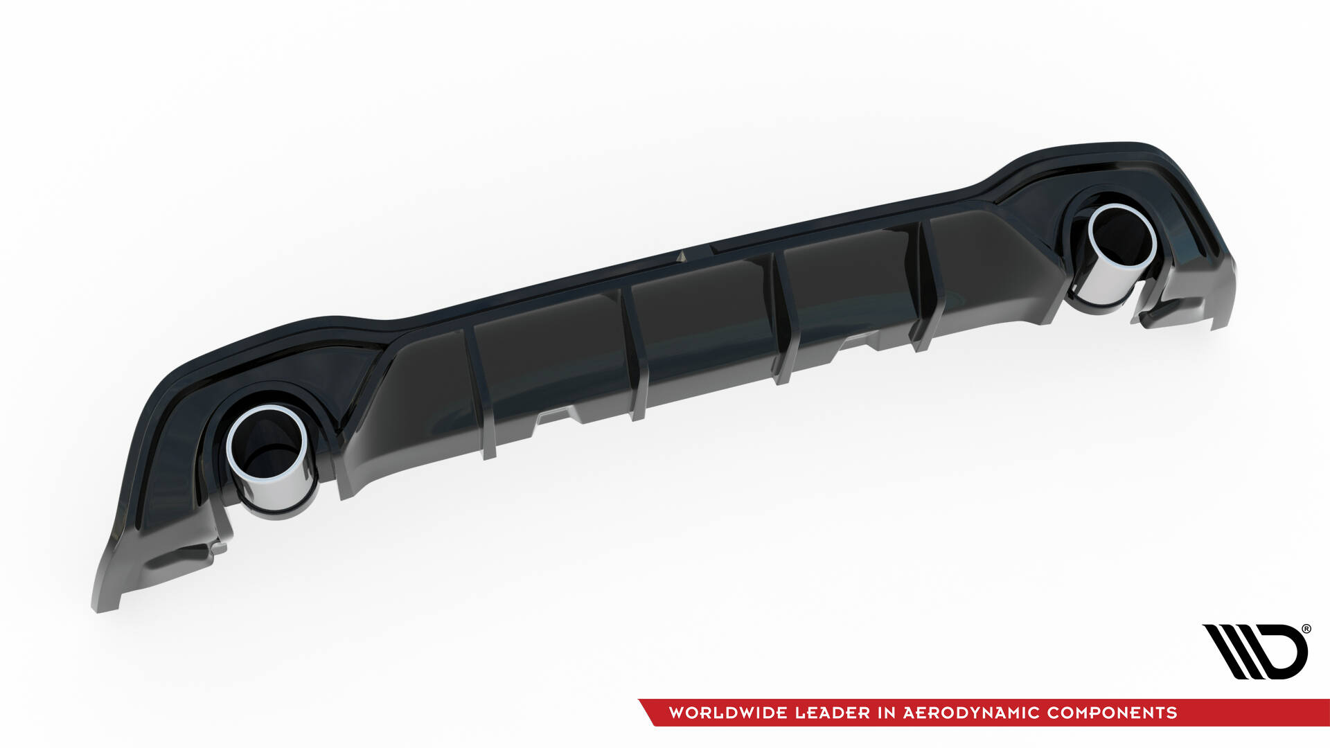 Rear Valance + Exhaust Ends Imitation Volkswagen Golf GTE / R-Line Mk8 / Mk8 Facelift - Image 7