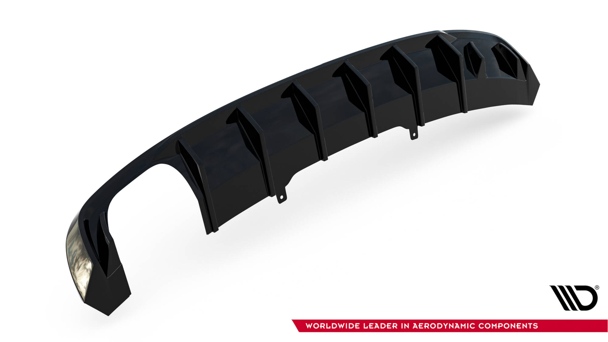 Rear Valance V.1 Audi A4 S-line B9 (Version with dual exhaust tips on one side) - Image 4