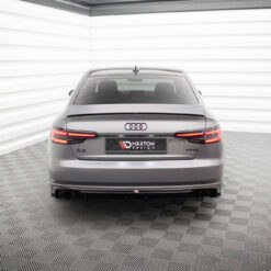 Alternative view of Rear Valance V.1 Audi A4 S-line B9 (Version with single exhaust tips on one side)