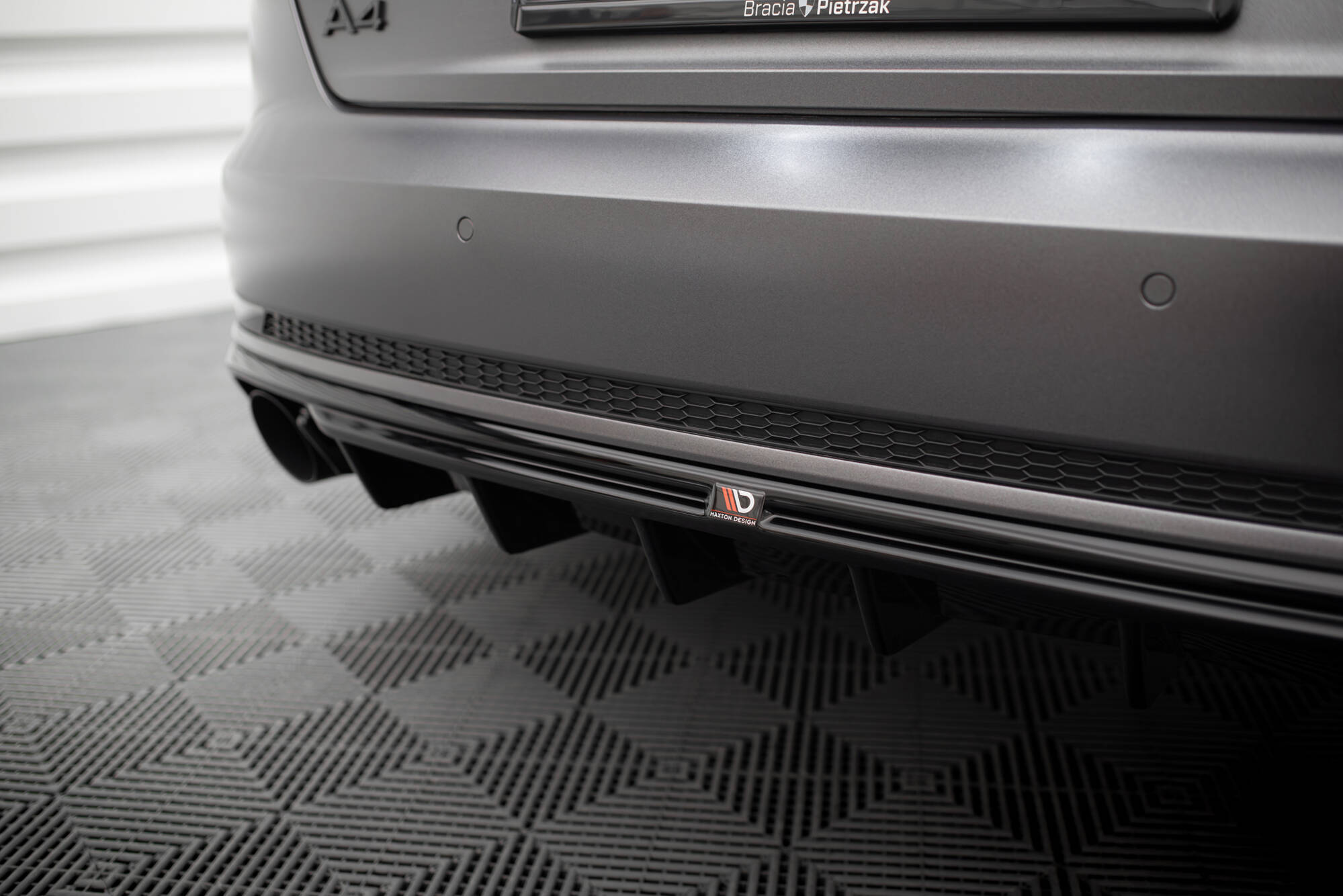 Rear Valance V.1 Audi A4 S-line B9 (Version with single exhaust tips on one side) - Image 3