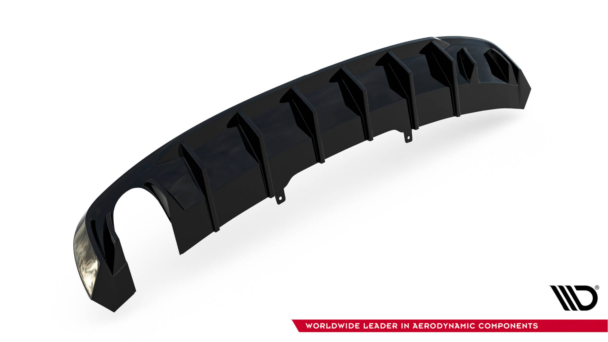 Rear Valance V.1 Audi A4 S-line B9 (Version with single exhaust tips on one side) - Image 4