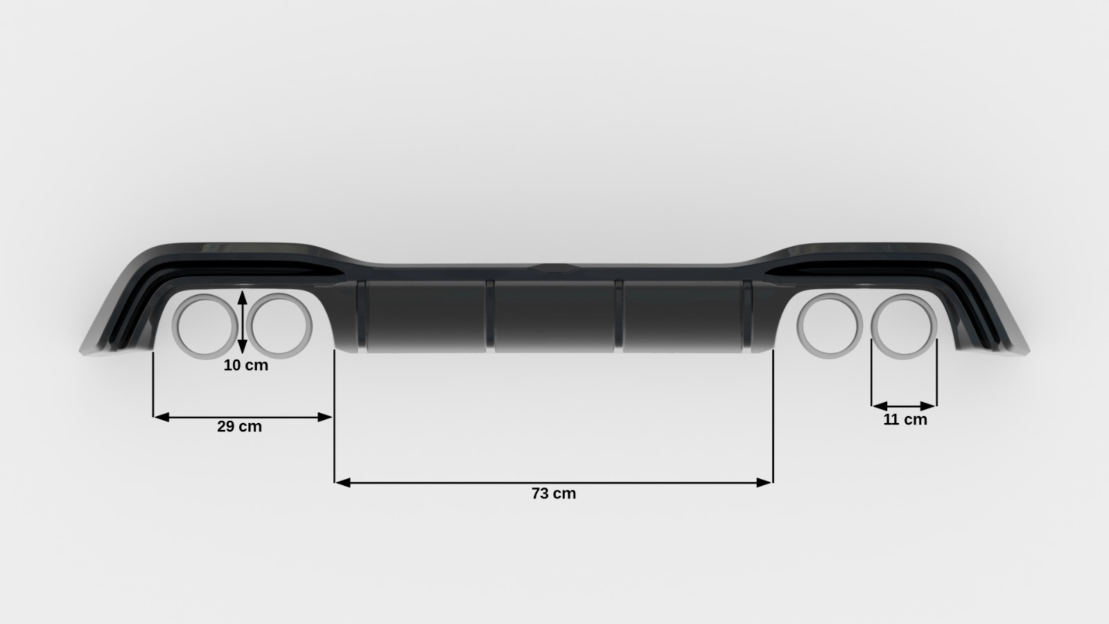 Rear Valance V.2 Volkswagen Golf R Mk8 Facelift - Image 6