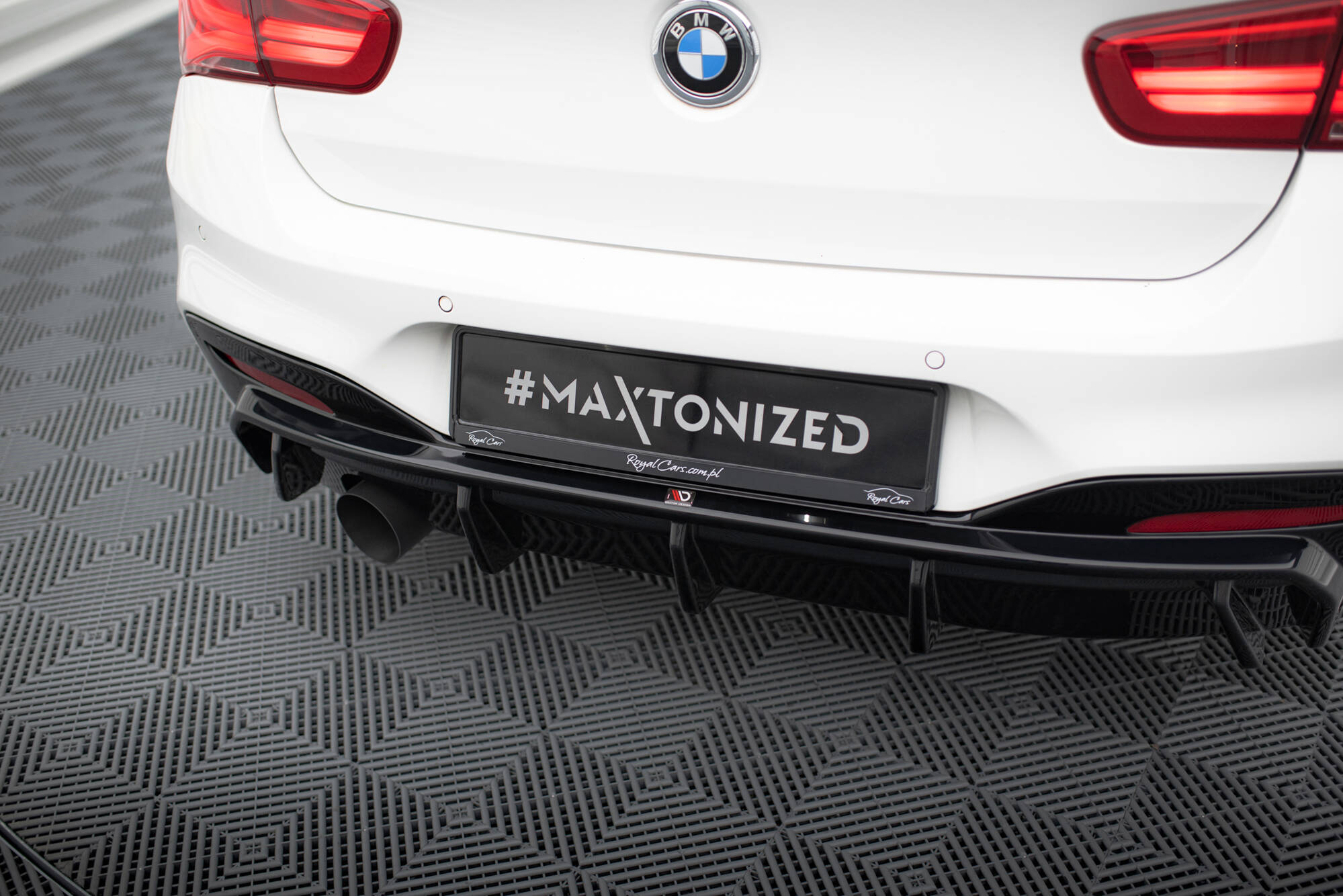 Rear Valance V.3 BMW 1 M-Pack F20 Facelift (Version with single exhaust on one side) - Image 3