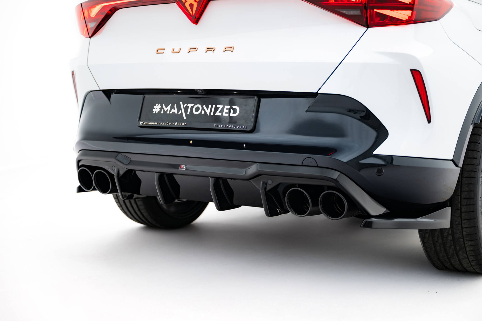 Rear Valance V.3 + Exhaust Ends Imitation Cupra Formentor Mk1 Facelift - Image 2