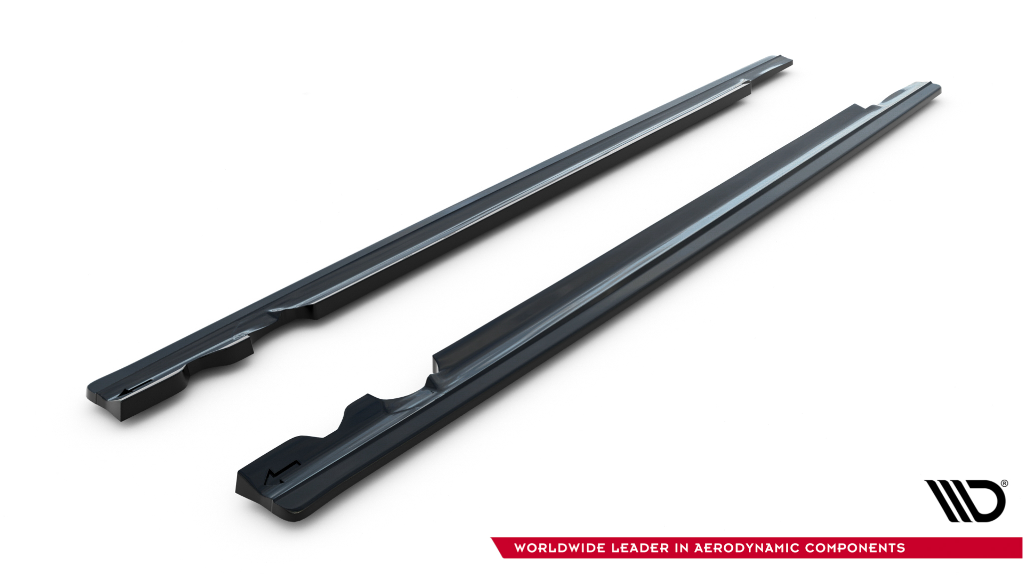 SIDE SKIRTS DIFFUSERS MERCEDES- BENZ C-CLASS W205 COUPE AMG-LINE - Image 4