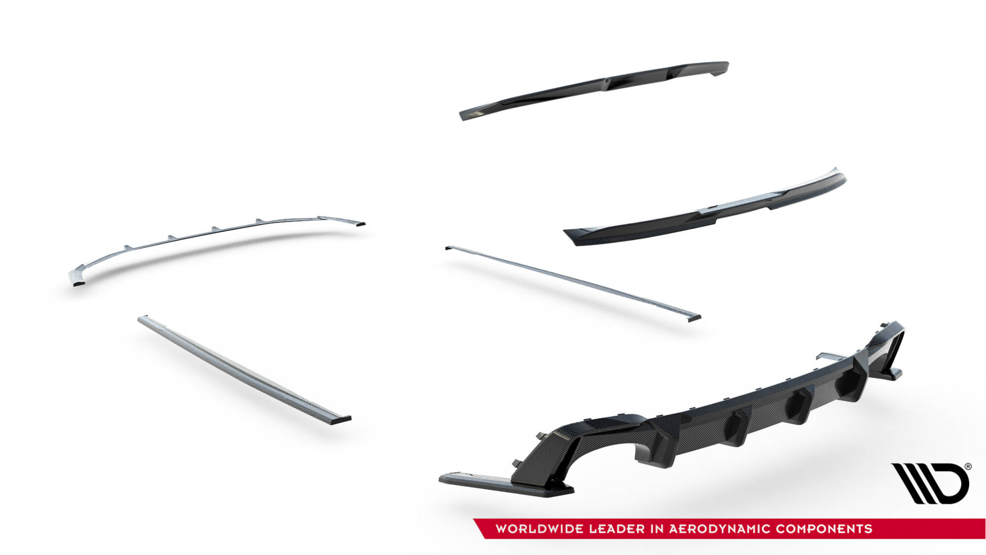 Set of Prepreg Carbon Fiber Splitters Audi RS6 C8 - Image 21