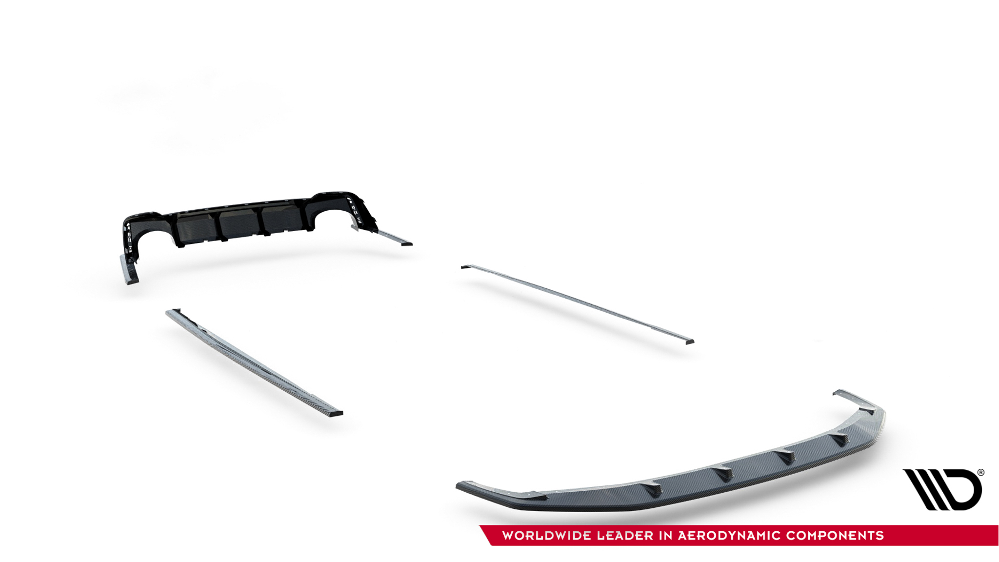 Set of Prepreg Carbon Fiber Splitters Audi RS7 C8 - Image 11