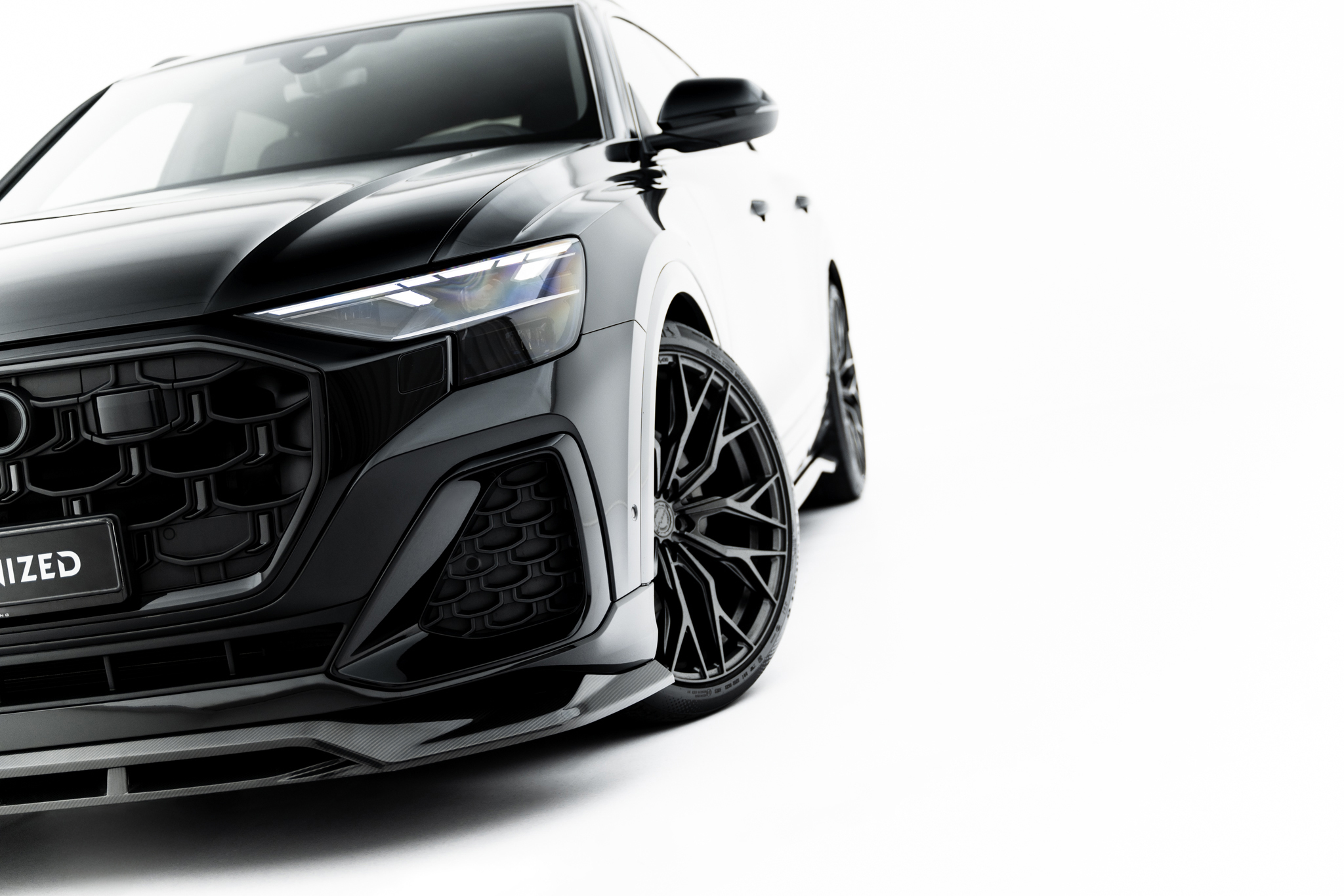 Set of Prepreg Carbon Splitters Audi Q8 S-Line Mk1 Facelift - Image 2