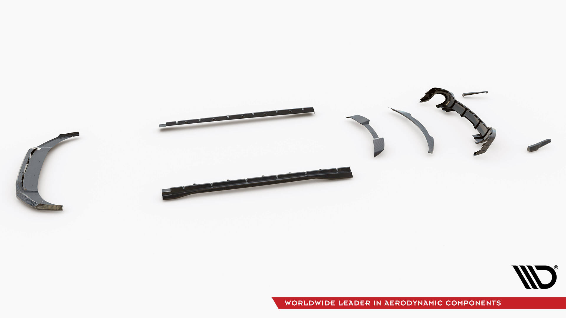Set of Prepreg Carbon Splitters Audi RSQ8 Mk1 - Image 30