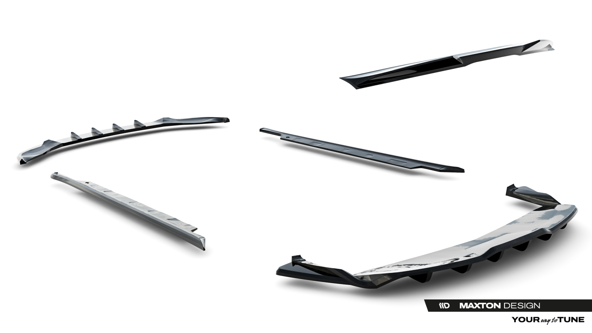 Set of Splitters Tesla Model S Plaid Mk1 Facelift - Image 19