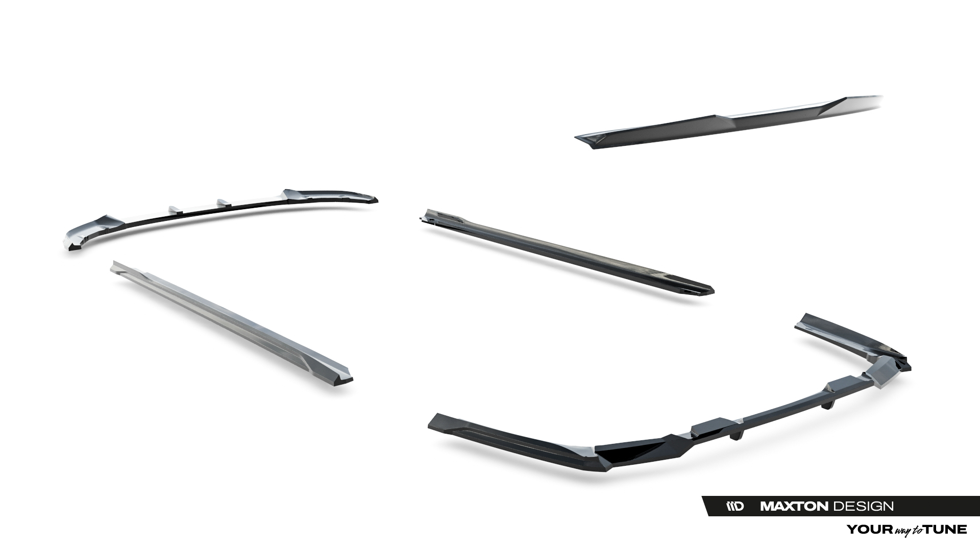 Set of Splitters V.1 BMW 5 M-Pack Sedan G60 - Image 18