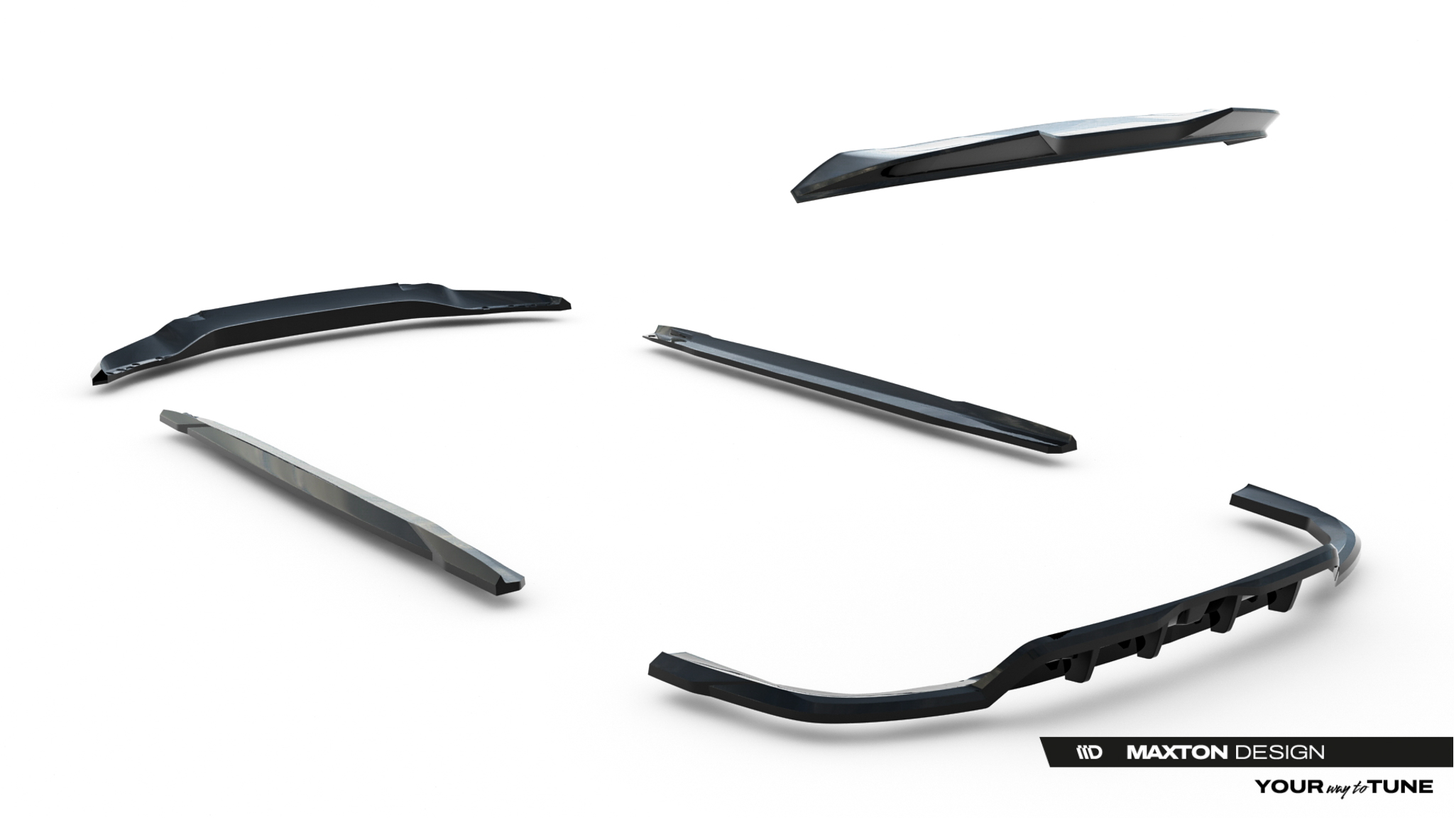 Set of Splitters V.1 BMW X5 M-Pack G05 Facelift - Image 25