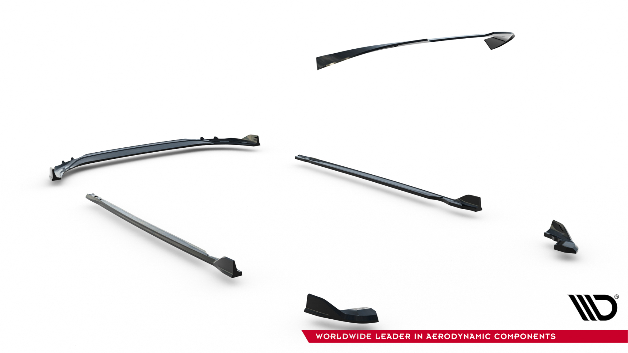 Set of Splitters V.1 Volkswagen Golf R Hatchback Mk8 Facelift - Image 15