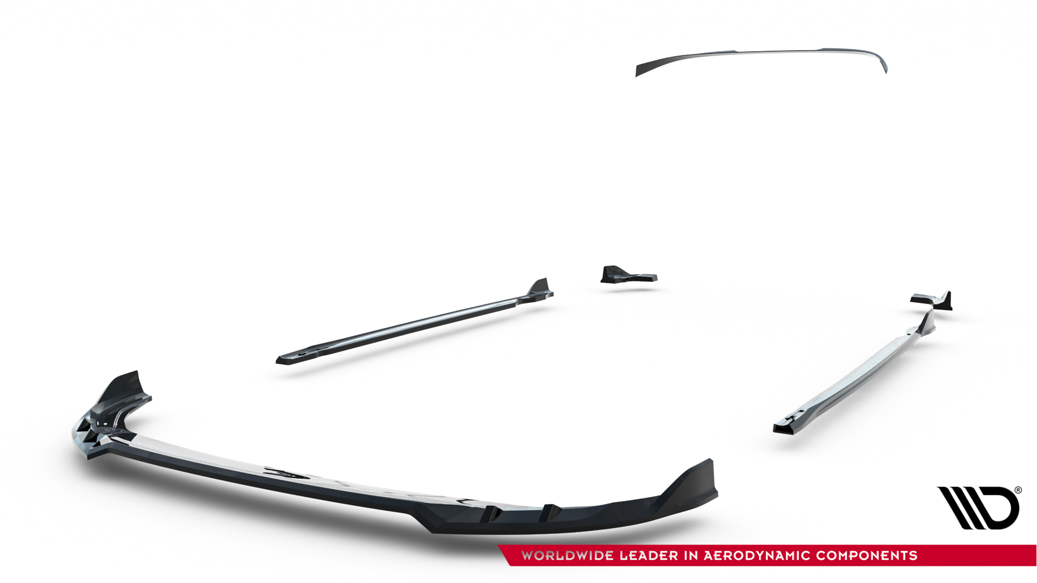 Set of Splitters V.1 Volkswagen Golf R Hatchback Mk8 Facelift - Image 16