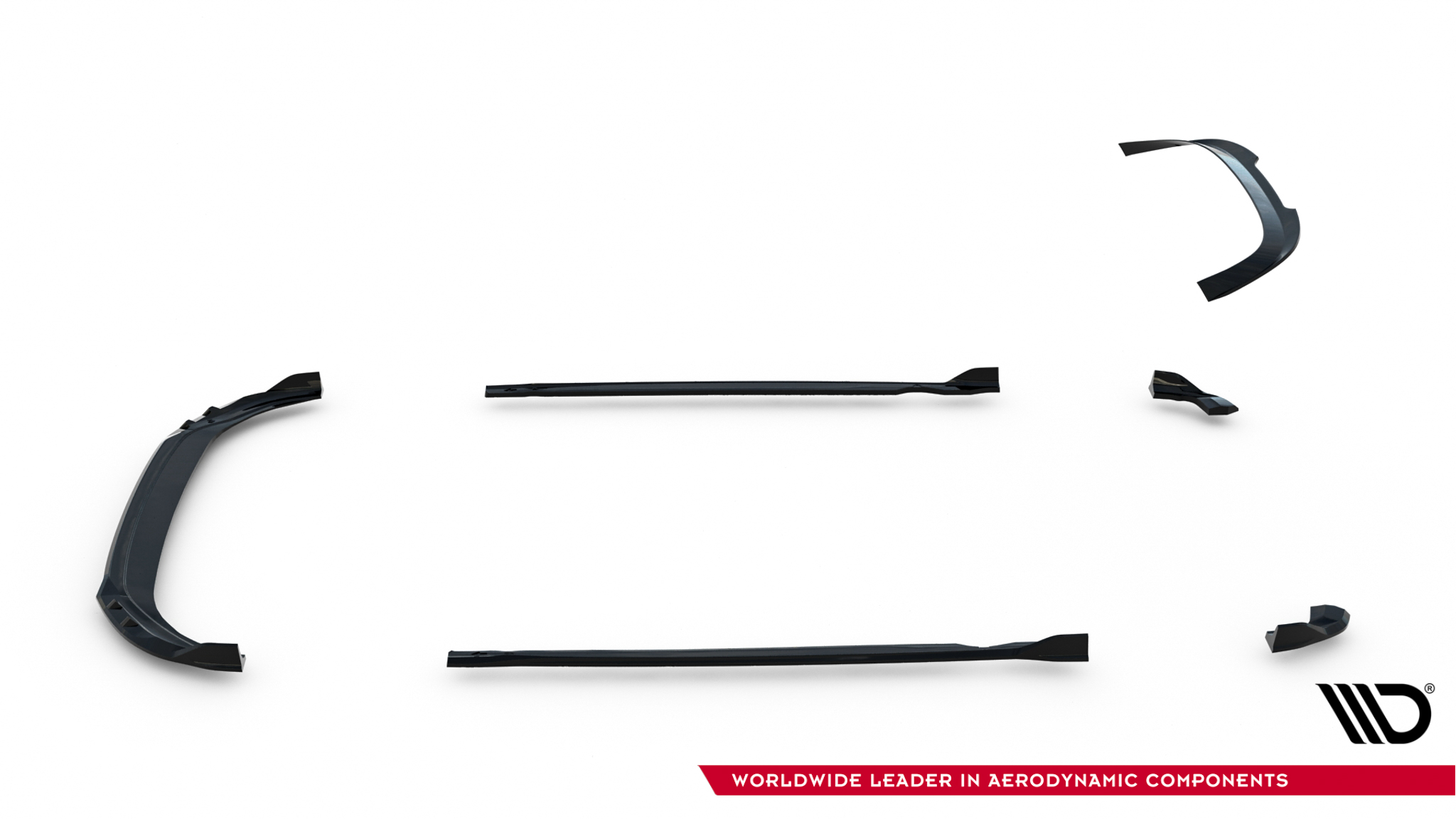 Set of Splitters V.1 Volkswagen Golf R Hatchback Mk8 Facelift - Image 17