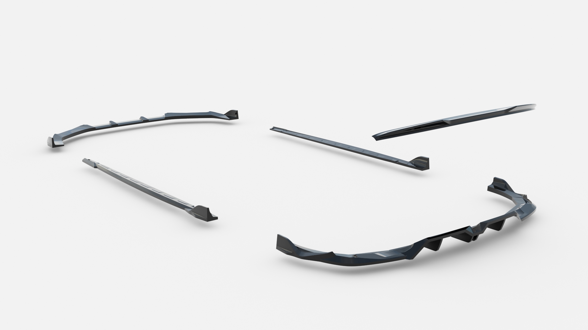 Set of Splitters V.2 Audi RS3 Sedan 8Y Facelift - Image 20