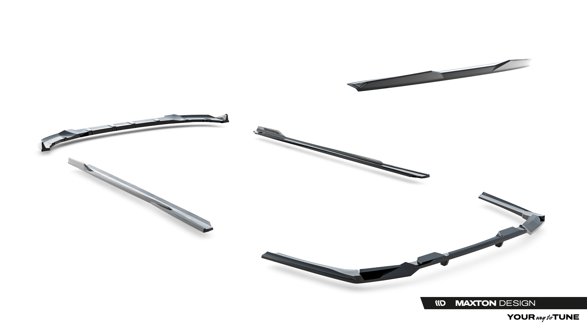 Set of Splitters V.2 BMW 5 M-Pack Sedan G60 - Image 17
