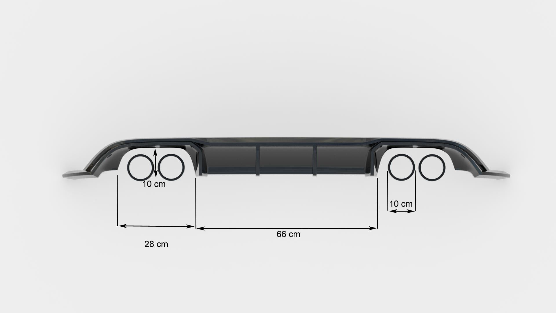 Set of Splitters V.2 Volkswagen Golf R Hatchback Mk7 Facelift - Image 20