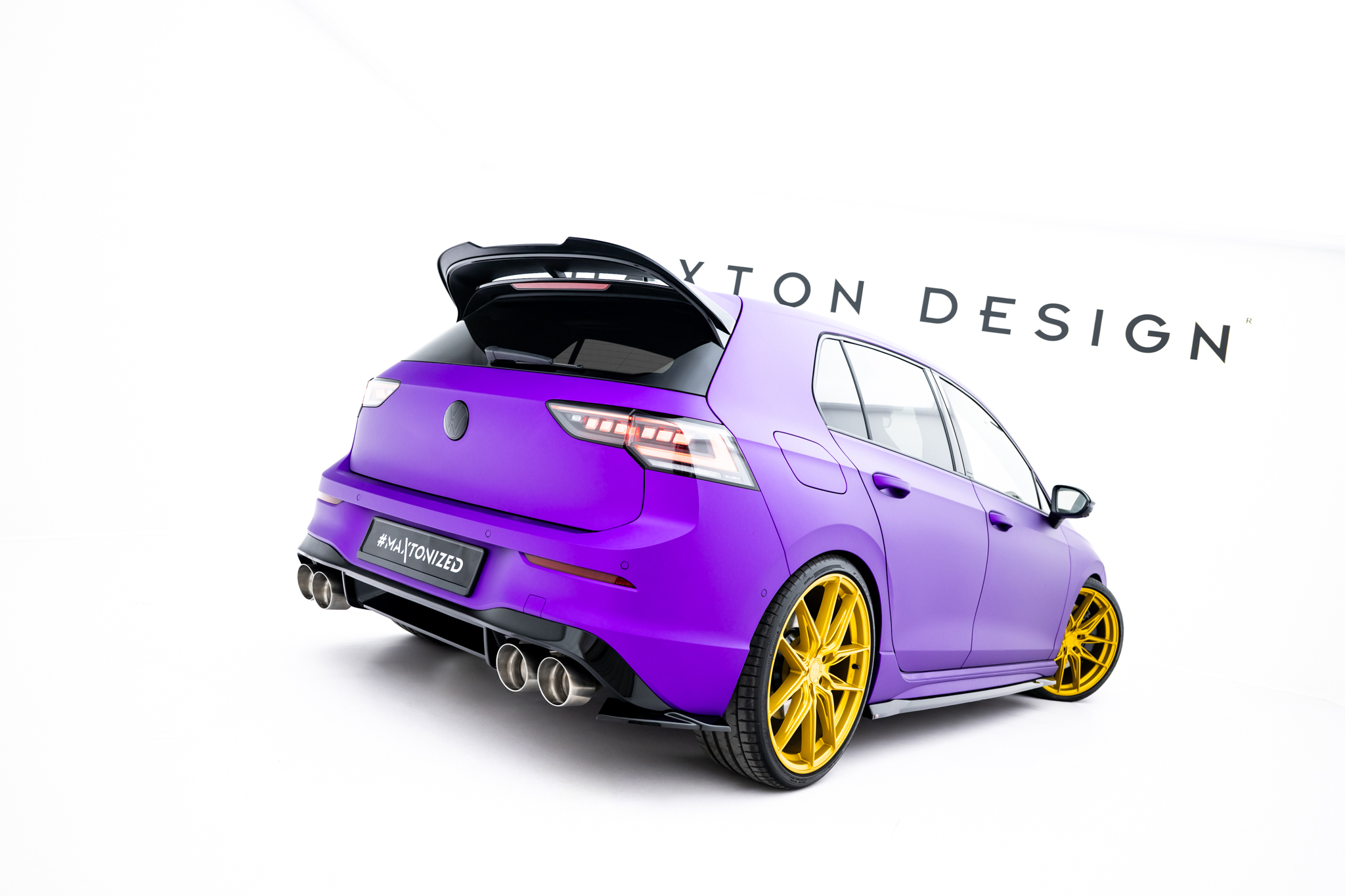 Set of Splitters V.2 Volkswagen Golf R Hatchback Mk8 Facelift - Image 10