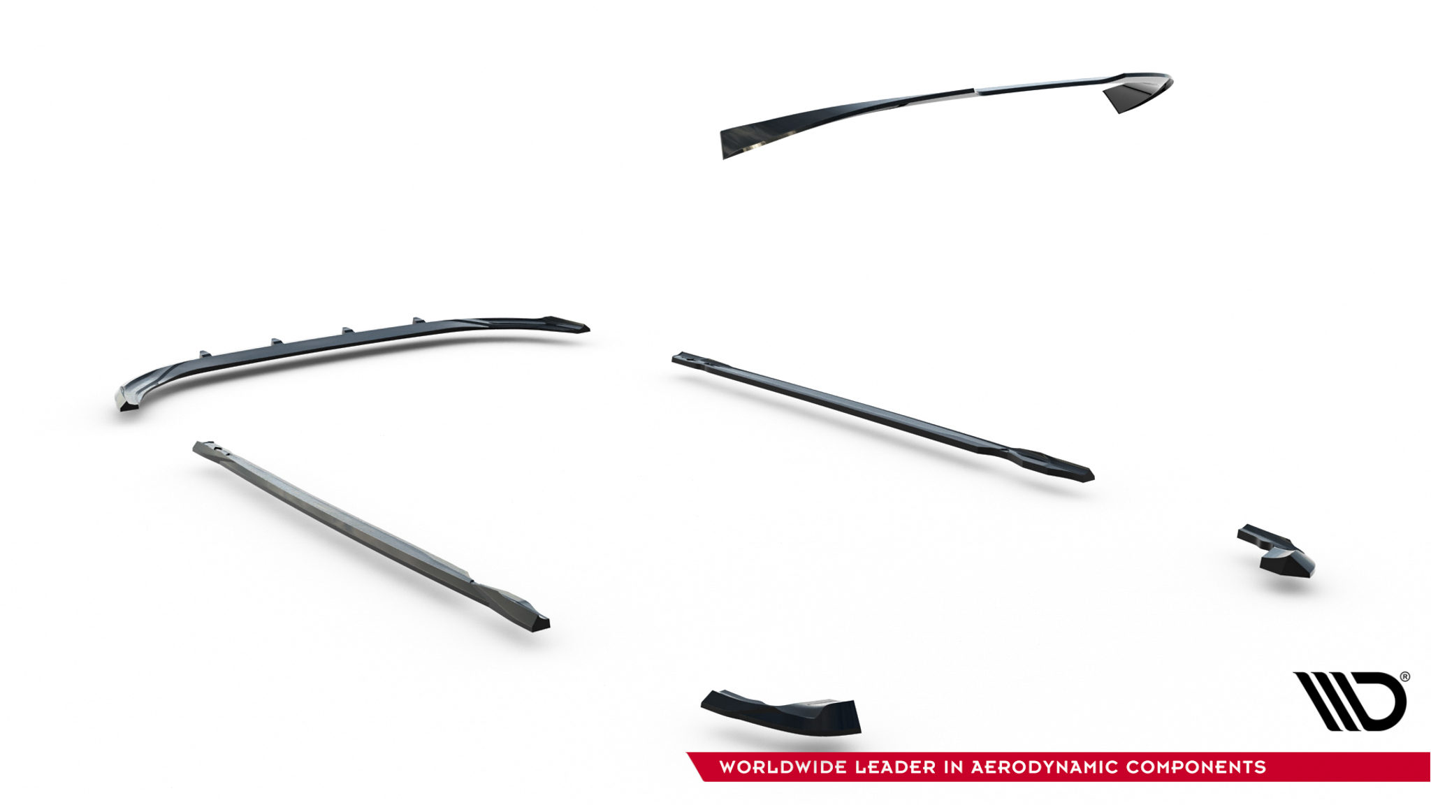Set of Splitters V.2 Volkswagen Golf R Hatchback Mk8 Facelift - Image 17
